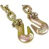 imageMytee Products 2 Pack 38quot x 16 Grade 70 Transport Binder Chain  Made in USA with G70 Grab Hooks  Tow Transport Binder Chain  6600 Lbs WLL38 x 20