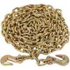 imageMytee Products 2 Pack 38quot x 16 Grade 70 Transport Binder Chain  Made in USA with G70 Grab Hooks  Tow Transport Binder Chain  6600 Lbs WLL516 x 20
