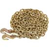 imageMytee Products 2 Pack 38quot x 16 Grade 70 Transport Binder Chain  Made in USA with G70 Grab Hooks  Tow Transport Binder Chain  6600 Lbs WLL516 x 20
