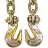 imageMytee Products 2 Pack 38quot x 16 Grade 70 Transport Binder Chain  Made in USA with G70 Grab Hooks  Tow Transport Binder Chain  6600 Lbs WLL516 x 25