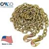 imageMytee Products 2 Pack 38quot x 16 Grade 70 Transport Binder Chain  Made in USA with G70 Grab Hooks  Tow Transport Binder Chain  6600 Lbs WLL516 x 25