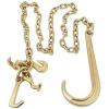 imageMytee Products 2 Pack 516quot x6 Leg G70 15quot Long Shank J Hook Tow Chain wRTJ Cluster Hook ampamp Grab Hook  4700 lbs WLL Heavy Duty Transport Truck Chain for Car Wrecker Recovery  Towing Equipment4  Pack