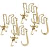 imageMytee Products 2 Pack 516quot x6 Leg G70 15quot Long Shank J Hook Tow Chain wRTJ Cluster Hook ampamp Grab Hook  4700 lbs WLL Heavy Duty Transport Truck Chain for Car Wrecker Recovery  Towing Equipment4  Pack