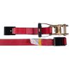 imageMytee Products 2 inch x 27 Heavy Duty TieDown Ratchet Straps wFlat Hook  10000 lbs Breaking Strength  Wide Handle Flat Hook Ratchet Straps for Cargo Flatbed Trailers Pickup TrucksRed