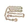 imageMytee Products 4 Pack 14quot x 20 Transport Binder Chain Grade 70 with Grab Hook  3150 LBS WLL Transport Binder Tow Chain with Hooks  Towing Equipment  Gold Chromate1  Pack