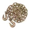 imageMytee Products 4 Pack 14quot x 20 Transport Binder Chain Grade 70 with Grab Hook  3150 LBS WLL Transport Binder Tow Chain with Hooks  Towing Equipment  Gold Chromate1  Pack