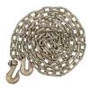imageMytee Products 4 Pack 14quot x 20 Transport Binder Chain Grade 70 with Grab Hook  3150 LBS WLL Transport Binder Tow Chain with Hooks  Towing Equipment  Gold Chromate2  Pack