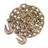 imageMytee Products 4 Pack 14quot x 20 Transport Binder Chain Grade 70 with Grab Hook  3150 LBS WLL Transport Binder Tow Chain with Hooks  Towing Equipment  Gold Chromate4  Pack