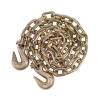 imageMytee Products 4 Pack 14quot x 20 Transport Binder Chain Grade 70 with Grab Hook  3150 LBS WLL Transport Binder Tow Chain with Hooks  Towing Equipment  Gold Chromate4  Pack