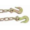 imageMytee Products 4 Pack 14quot x 20 Transport Binder Chain Grade 70 with Grab Hook  3150 LBS WLL Transport Binder Tow Chain with Hooks  Towing Equipment  Gold Chromate1  Pack