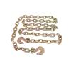 imageMytee Products 4 Pack 14quot x 20 Transport Binder Chain Grade 70 with Grab Hook  3150 LBS WLL Transport Binder Tow Chain with Hooks  Towing Equipment  Gold Chromate4  Pack