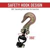 imageMytee Products 4 Pack 38quot  12quotEasy Ratchet Chain Binder with Grab Hooks ampamp 6000 lbs WLL  Heavy Duty Tie Down Ratchet Load Binder for Flatbed Trailers ampamp Trucks8  Pack