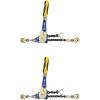 imageMytee Products 4 Pack 38quot  12quotEasy Ratchet Chain Binder with Grab Hooks ampamp 6000 lbs WLL  Heavy Duty Tie Down Ratchet Load Binder for Flatbed Trailers ampamp Trucks2  Pack