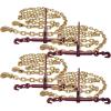 imageMytee Products 516quot Grade 70 Chain and Binder Kit  Includes 4 516quot  38quot Ratchet Load Binder ampamp 4 516quot x 20 G70 Transport Chain wGrab Hooks  4700 lbs WLL for Flatbed Truck Trailer Tie Down4  Pack