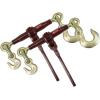 imageMytee Products Heavy Duty Specialty Pro Ratchet Load Chain Binder wGrab Hook ampamp Slip Hook  12quot Grab Hook ampamp 58quot Slip Hook  12quot Grab Hook 15000 Lbs WLL  Chain Binders for Flatbed Truck  4 Pack12 Grab Hook  12 Slip Hook