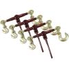 imageMytee Products Heavy Duty Specialty Pro Ratchet Load Chain Binder wGrab Hook ampamp Slip Hook  12quot Grab Hook ampamp 58quot Slip Hook  12quot Grab Hook 15000 Lbs WLL  Chain Binders for Flatbed Truck  4 Pack12 Grab Hook  12 Slip Hook