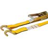 imageMytee Products Kinedyne 10 Pack Ratchet TieDown Straps with Wire Hook 2quotx30 Yellow Ratchet Strap 10000 Lbs Breaking Strength Heavy Duty Tie Down Ratchet Straps for Flatbed Truck Trailers Pickup4  Pack