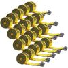 imageMytee Products Kinedyne Winch Straps 4quot x 30 Gold Heavy Duty Tie Down wFlat Hooks WLL 5400 lbs  4 Inch Cargo Control for Flatbed Truck Utility Trailer 10 PackYellow