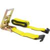 imageMytee Products Ratchet TieDown Straps with Flat Hooks 3quot x 30 Ratchet Straps Yellow  15000 Lbs Breaking Strength  TieDown Ratchet Straps for Flatbed Truck Trailers Pickup4  Pack