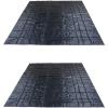 imageMytee Products 16 x 24 Flatbed Truck Tarps Heavy Duty 18oz Steel Tarp  BlackBlack 2 Pack