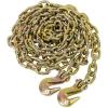 imageMytee Products 2 Pack 38quot x 16 Grade 70 Transport Binder Chain  Made in USA with G70 Grab Hooks  Tow Transport Binder Chain  6600 Lbs WLL516 x 25