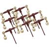 imageMytee Products 4 Pack PRO Heavy Duty Chain Binder Ratchet Style 38quot  12quot wGrab Hooks 15000 lbs WLL8  Pack