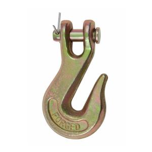 imageMytee Products 10 Pack 38 Clevis Grab Hooks Grade 70 for Wrecker Tow Chain  6600 WLL Forged Alloy Steel G70 Heavy Duty 38 Chain Hooks for Truck Trailer Tow Chain Transport38 Inch
