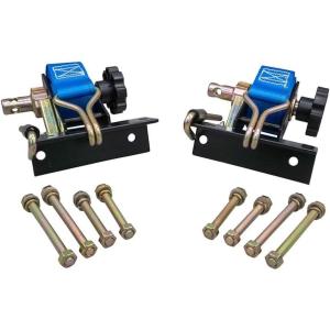 imageMytee Products 112quot x 7 Ladder Rack Ratchet TieDown Straps Pair Square Tube Mount Black 2 PackBlue