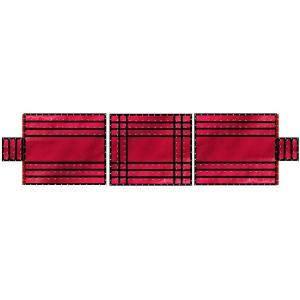 imageMytee Products 16 x 18 3 Piece Flatbed Truck 18 Oz Lumber Tarp with 4 FT Drop  Black Heavy Duty Vinyl Waterproof Tarp for Trailers to Protect Cargo from Wind Rain Snow and SunRed