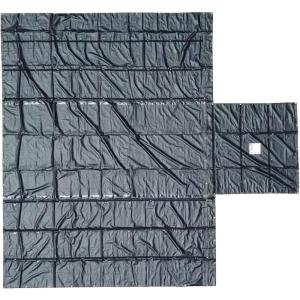 imageMytee Products 16 x 24 Flatbed Truck 18 Oz Steel Tarp with 4 FT Drop ampamp Flap  Black Heavy Duty Vinyl Waterproof Tarp for Trailers to Protect Cargo from Wind Rain Snow and Sun