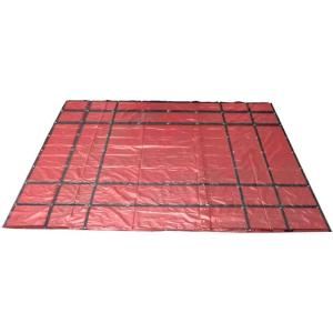 imageMytee Products 16 x 24 Flatbed Truck Tarps Heavy Duty 18oz Steel Tarp  BlackRed