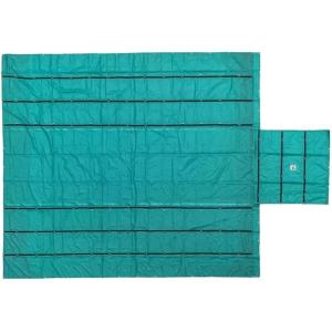 imageMytee Products 16 x 27 Flatbed Truck 18 Oz Steel Tarp with 4 FT Drop ampamp Flap  Black Heavy Duty Vinyl Waterproof Tarp for Trailers to Protect Cargo from Wind Rain Snow and SunGreen