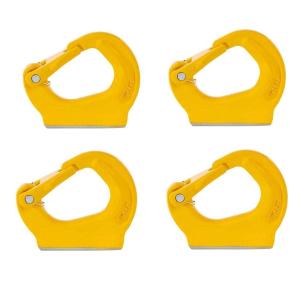 imageMytee Products 2 Ton Weld on Anchor Hook G80 Wrecker Crane Tractor Rigging Lifting 4400 Lbs Load Limit 2 Pack4  Pack