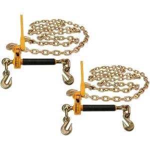 imageMytee Products 4 Pack 38quot X 16 G70 Chain 51638 Peerless QuikBinder Kit H51250658 Ratchet Load Binder WLL 71002  Pack