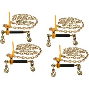 imageMytee Products 4 Pack 38quot X 16 G70 Chain 51638 Peerless QuikBinder Kit H51250658 Ratchet Load Binder WLL 71004  Pack