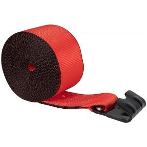 imageMytee Products 4quot x40 Heavy Duty Winch Straps with Flat Hook WLL 5400 LBS  10 Pack Flatbed Tie Down Truck Straps  4 Inch Cargo Control for Flatbed Truck Utility Trailer RedRed