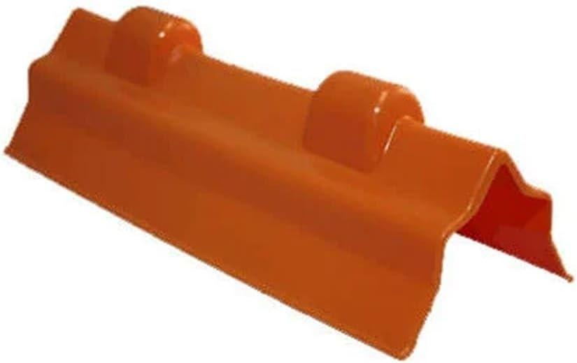 imageMytee Products 20 Pack 12quot Orange Plastic Flatbed Edge Protector for Cargo Loads ampamp Straps  Plastic Corner Protector Tie Down Webbing Strap Guard for Winch Ratchet Straps on Flatbed Trailers12 1 Pc