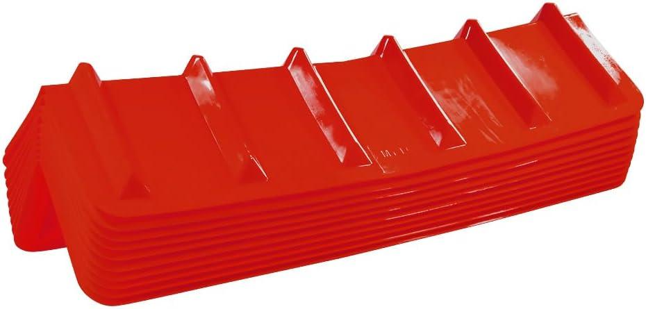 imageMytee Products 20 Pack Red Flatbed Edge Protectors  8quot x 8quot x 36quot  V Shaped Winch Ratchet Straps Plastic Corner Protector for Flatbed Cargo LoadRed