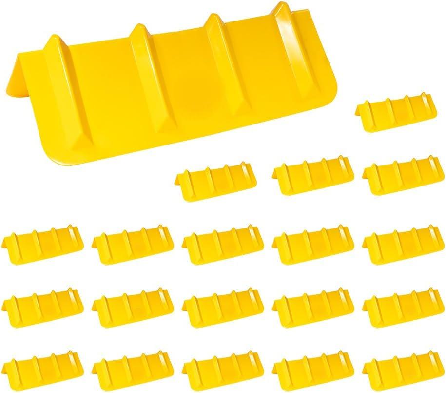 imageMytee Products 20 Pack Red Flatbed Edge Protectors  8quot x 8quot x 36quot  V Shaped Winch Ratchet Straps Plastic Corner Protector for Flatbed Cargo LoadYellow