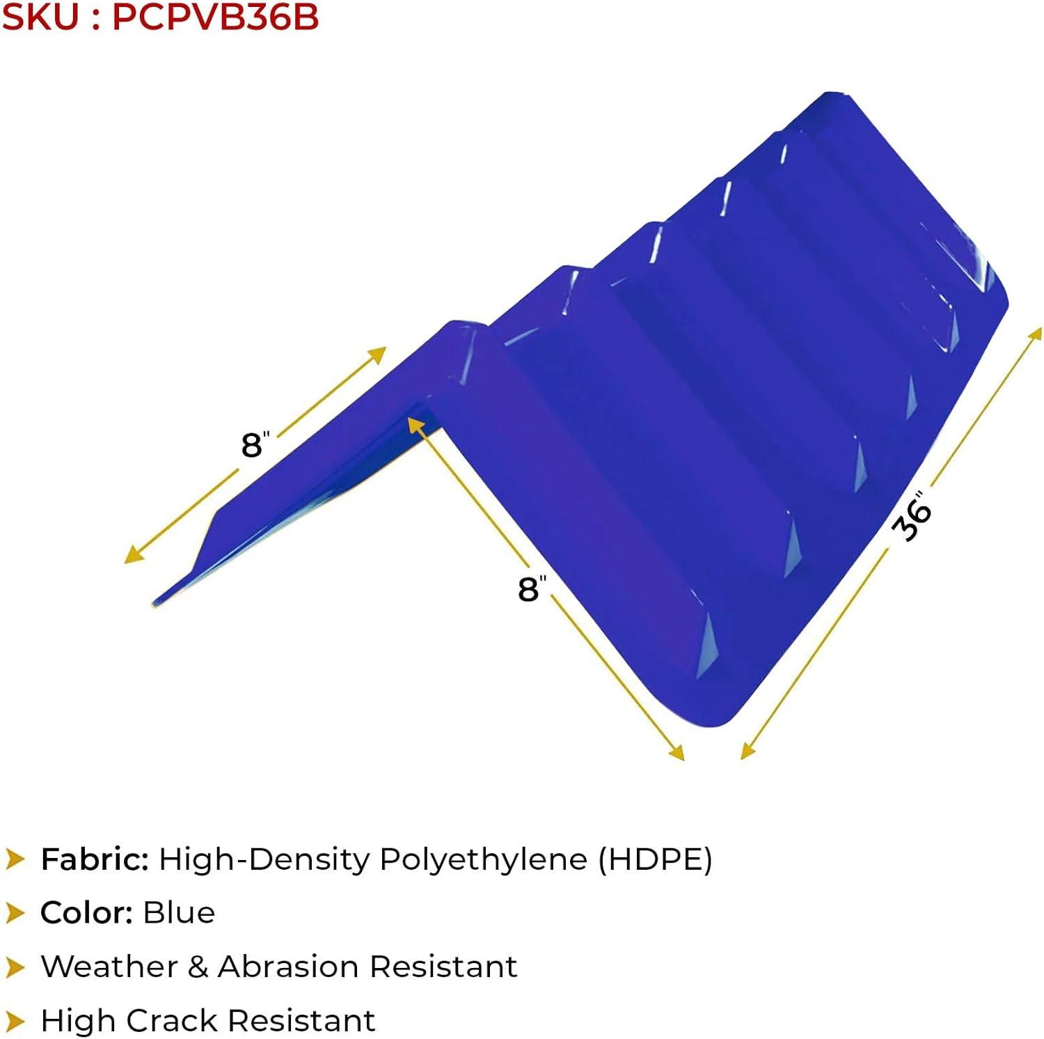 imageMytee Products 20 Pack Red Flatbed Edge Protectors  8quot x 8quot x 36quot  V Shaped Winch Ratchet Straps Plastic Corner Protector for Flatbed Cargo LoadBlue