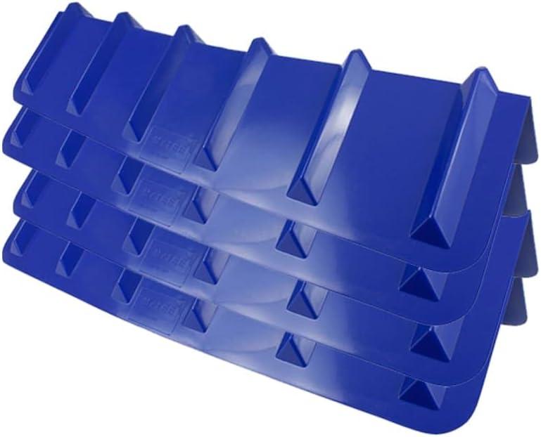 imageMytee Products 20 Pack Red Flatbed Edge Protectors  8quot x 8quot x 36quot  V Shaped Winch Ratchet Straps Plastic Corner Protector for Flatbed Cargo LoadBlue