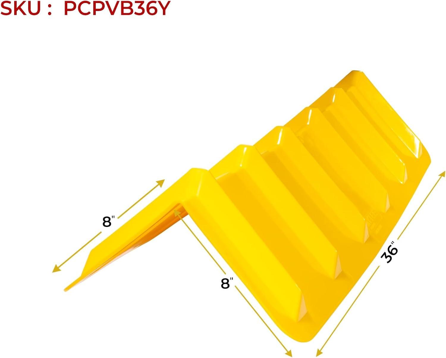 imageMytee Products 20 Pack Red Flatbed Edge Protectors  8quot x 8quot x 36quot  V Shaped Winch Ratchet Straps Plastic Corner Protector for Flatbed Cargo LoadYellow