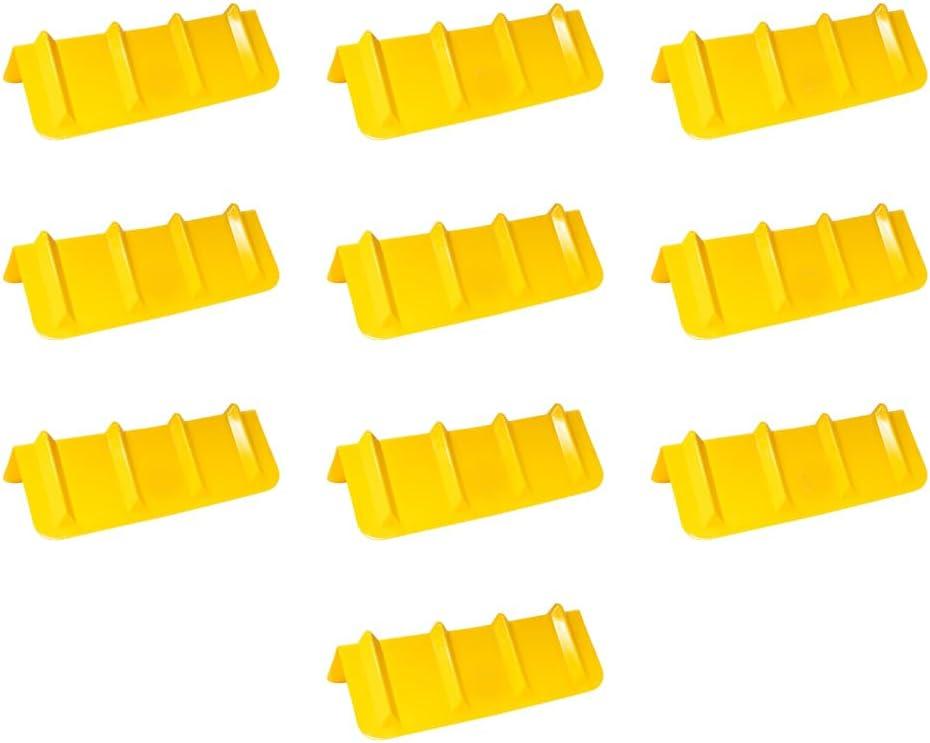 imageMytee Products 20 Pack Red Flatbed Edge Protectors  8quot x 8quot x 36quot  V Shaped Winch Ratchet Straps Plastic Corner Protector for Flatbed Cargo LoadYellow
