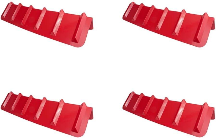 imageMytee Products 20 Pack Red Flatbed Edge Protectors  8quot x 8quot x 36quot  V Shaped Winch Ratchet Straps Plastic Corner Protector for Flatbed Cargo LoadRed