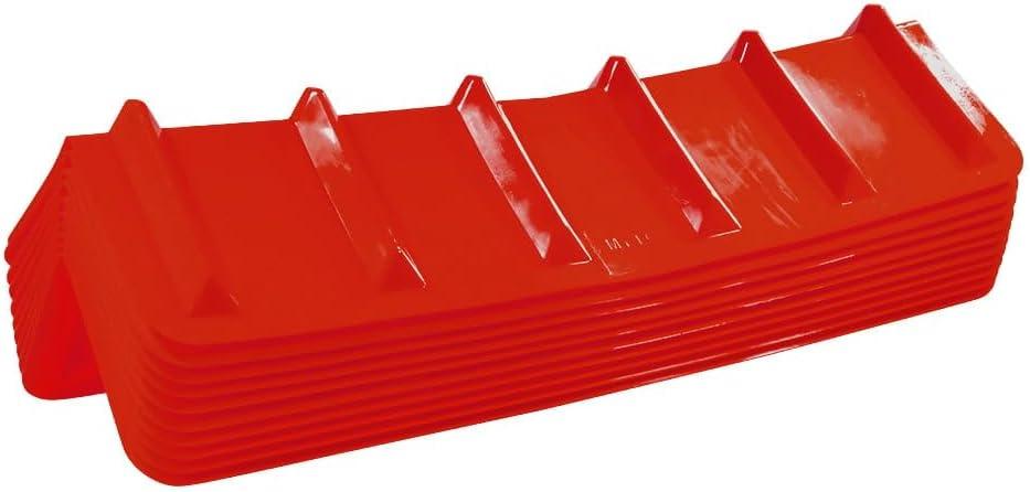 imageMytee Products 20 Pack Red Flatbed Edge Protectors  8quot x 8quot x 36quot  V Shaped Winch Ratchet Straps Plastic Corner Protector for Flatbed Cargo LoadRed