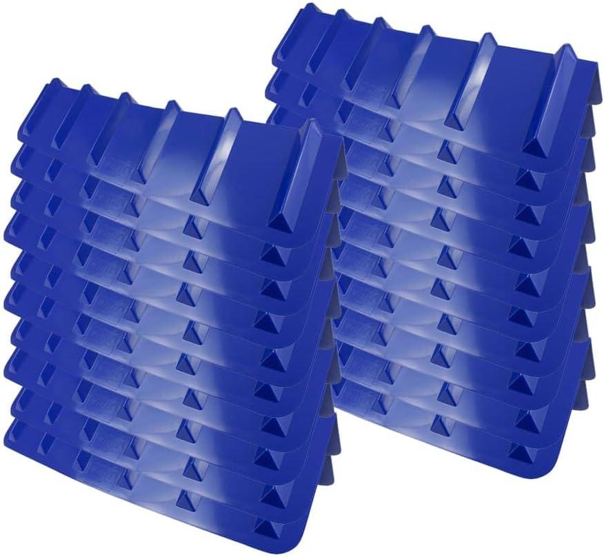 imageMytee Products 20 Pack Red Flatbed Edge Protectors  8quot x 8quot x 36quot  V Shaped Winch Ratchet Straps Plastic Corner Protector for Flatbed Cargo LoadBlue