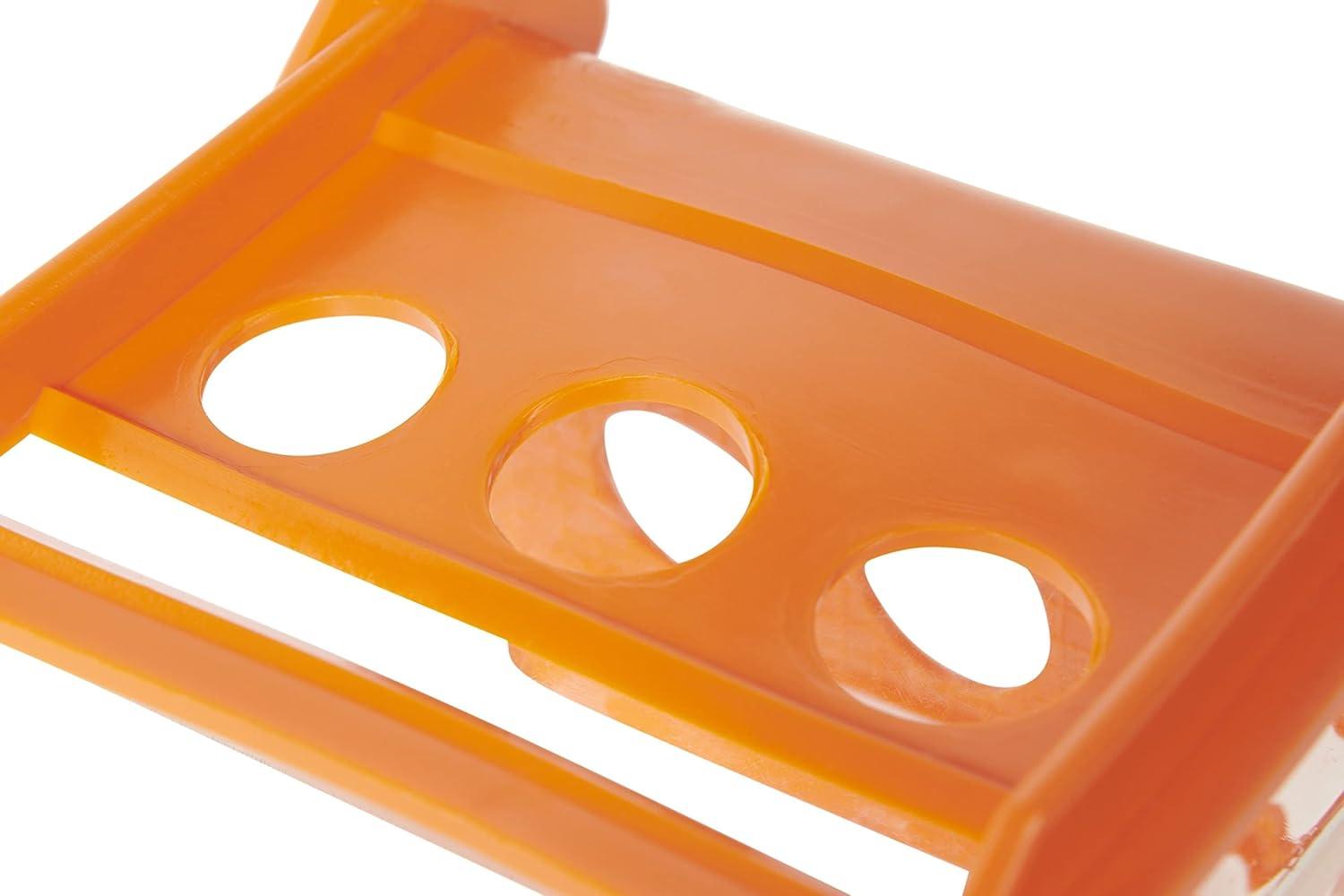 imageMytee Products 20 Pack V Shaped Board 4quot Blue Plastic Corner Edge Protectors for Cargo Loads  Tie Down Strap Guard for Winch Ratchet Straps on Flatbed Trailers  VStyle Tie Downs Edge ProtectorsOrange