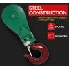 image4 Pack Snatch Block with Shackle WLL 8 Ton 34quot Wire Rope x 6quot Sheave Wrecker Recovery1  Pack