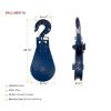 image4 Pack Snatch Block with Shackle WLL 8 Ton 34quot Wire Rope x 6quot Sheave Wrecker Recovery1  Pack