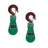 image4 Pack Snatch Block with Shackle WLL 8 Ton 34quot Wire Rope x 6quot Sheave Wrecker Recovery2  Pack